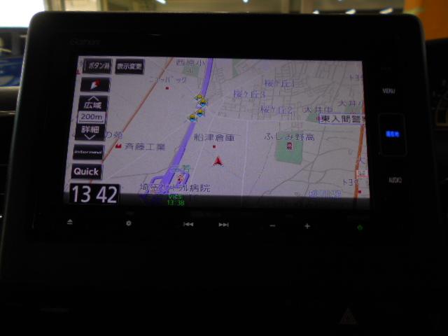 N-BOXカスタム Lターボ 禁煙車 センシング6SRS ナビ リアカメラ フルセグ Bluetooth ミュージックラック DVD SD USB 両パワスラ シートヒーター 革巻きハンドル リアコーナーセンサー プラズマエアコン(2枚目)