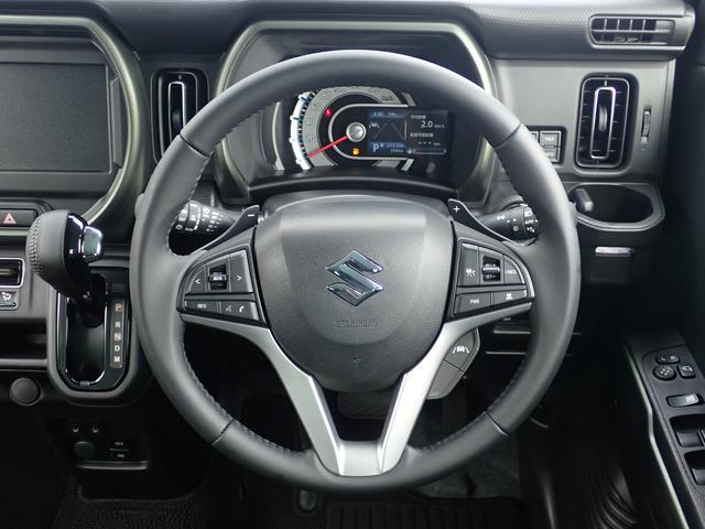 ハスラー タフワイルドターボ 3型 専用フロントグリル 専用エンブレム 前後バンパーガーニッシュ 専用シート表皮 専用内装色 デュアルカメラブレーキサポート リアコーナーセンサー 誤発進抑制機能 アダプティブクルーズコントロール(5枚目)