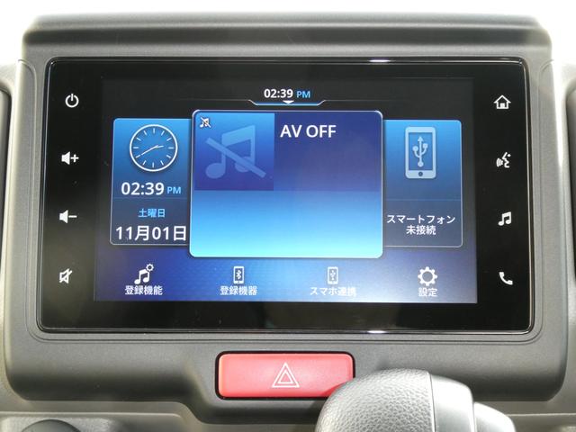 エブリイ ＪＯＩＮターボ　６型　ディスプレイオーディオ　バックカメラ　衝突被害軽減システム　リアコーナーセンサー　両側電動スライドドア　Ｂｌｕｅｔｏｏｔｈオーディオ　運転席助手席シートヒーター　リアヒーター　ＣＶＴ（3枚目）