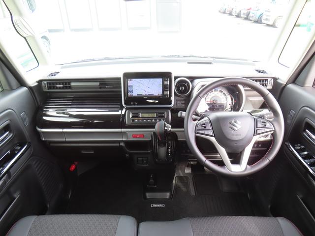 スペーシア カスタム HYBRID XSターボ ナビ 全方位カメラ ETC 衝突被害軽減システム 前後誤発進抑制機能 ヘッドアップディスプレイ アダプティブグルーズコントロール フルフラット(6枚目)