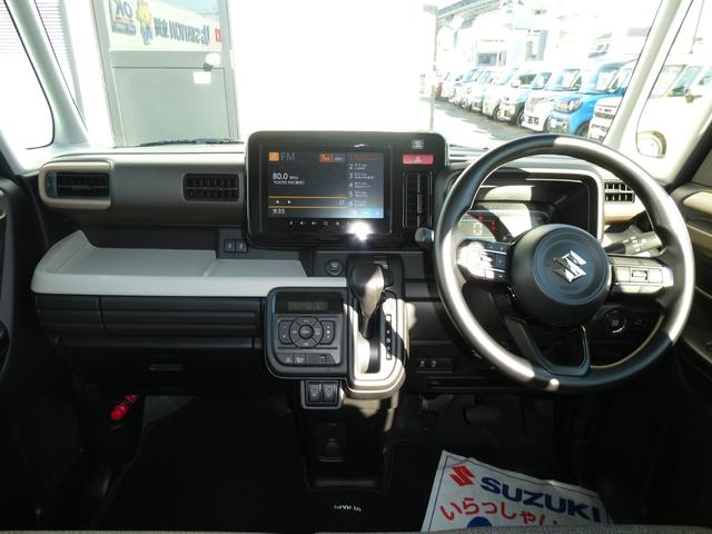 スペーシア ＨＹＢＲＩＤ　Ｘ　４ＷＤ　ナビ　全方位カメラ　デモカー使用車　衝突被害軽減ブレーキサポートシステム　デュアルセンサーブレーキサポート２　低速時ブレーキサポート　キーレスプッシュスタートシステム　ＬＥＤヘッドライト　左右電動スライドドア　電動パーキング（5枚目）