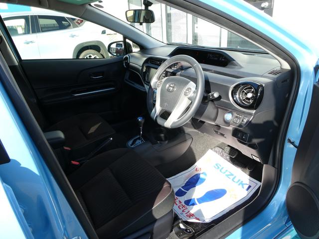 アクア Ｇ　ナビ　バックカメラ　ＥＴＣ　ワンセグ　Ｂｌｕｅｔｏｏｔｈ接続　クルーズコントロール　革巻きステアリング　ステアリングオーディオスイッチ　ナノイー搭載　オートエアコン　シートヒーター（27枚目）