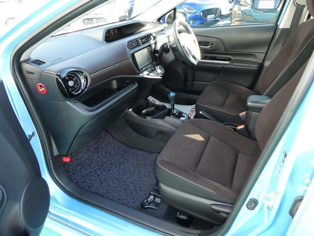 アクア Ｇ　ナビ　バックカメラ　ＥＴＣ　ワンセグ　Ｂｌｕｅｔｏｏｔｈ接続　クルーズコントロール　革巻きステアリング　ステアリングオーディオスイッチ　ナノイー搭載　オートエアコン　シートヒーター（39枚目）