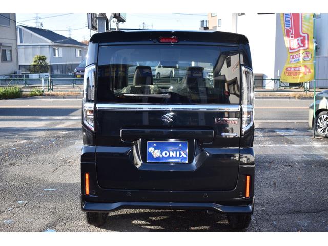 スペーシアカスタム ハイブリッドＸＳターボ　全方位モニター付きメモリーナビ／スズキコネクト対応通信機装着車／当社展示車／走行２４Ｋｍ／（3枚目）