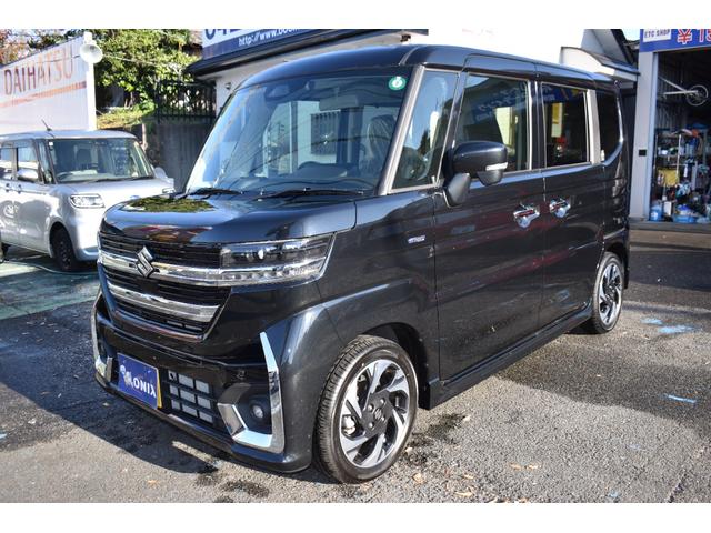 スペーシアカスタム ハイブリッドＸＳターボ　全方位モニター付きメモリーナビ／スズキコネクト対応通信機装着車／当社展示車／走行２４Ｋｍ／（7枚目）