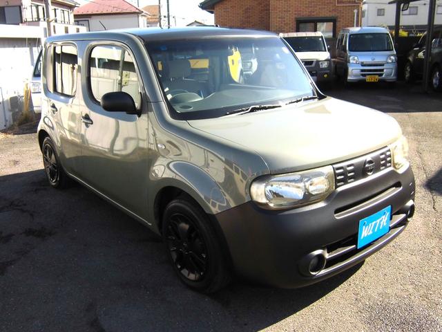 キューブ 15X Vセレクション ショップオリジナル・チッピングブラック仕上 スカイルーフ バックカメラ付き スマートキー付き(5枚目)