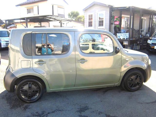 キューブ 15X Vセレクション ショップオリジナル・チッピングブラック仕上 スカイルーフ バックカメラ付き スマートキー付き(7枚目)