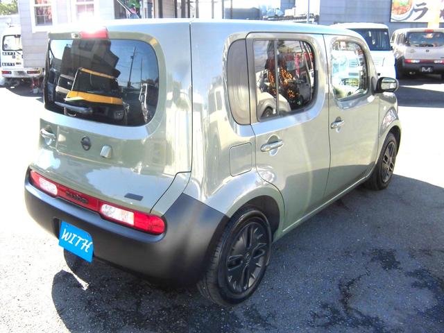 キューブ 15X Vセレクション ショップオリジナル・チッピングブラック仕上 スカイルーフ バックカメラ付き スマートキー付き(9枚目)