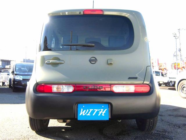 キューブ 15X Vセレクション ショップオリジナル・チッピングブラック仕上 スカイルーフ バックカメラ付き スマートキー付き(10枚目)