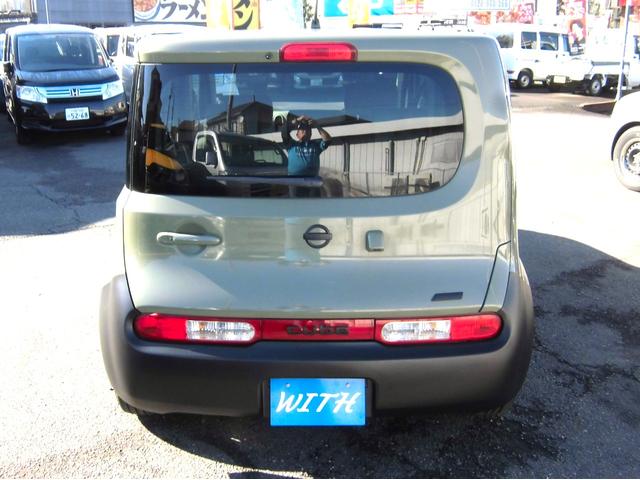 キューブ 15X Vセレクション ショップオリジナル・チッピングブラック仕上 スカイルーフ バックカメラ付き スマートキー付き(11枚目)