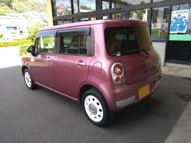 アルトラパンショコラ Ｘ　アイドリングストップ　ＨＩＤ　オートライト　ナビ　ＴＶ　ＤＶＤ　ＣＤ　ブルートゥース　プッシュスタート　スマートキー　オートエアコン　純正ホワイトアルミホイール　ウインカーミラー　盗難防止システム（5枚目）