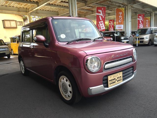 アルトラパンショコラ Ｘ　アイドリングストップ　ＨＩＤ　オートライト　ナビ　ＴＶ　ＤＶＤ　ＣＤ　ブルートゥース　プッシュスタート　スマートキー　オートエアコン　純正ホワイトアルミホイール　ウインカーミラー　盗難防止システム（8枚目）