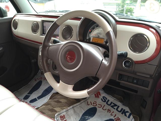 アルトラパンショコラ Ｘ　アイドリングストップ　ＨＩＤ　オートライト　ナビ　ＴＶ　ＤＶＤ　ＣＤ　ブルートゥース　プッシュスタート　スマートキー　オートエアコン　純正ホワイトアルミホイール　ウインカーミラー　盗難防止システム（16枚目）