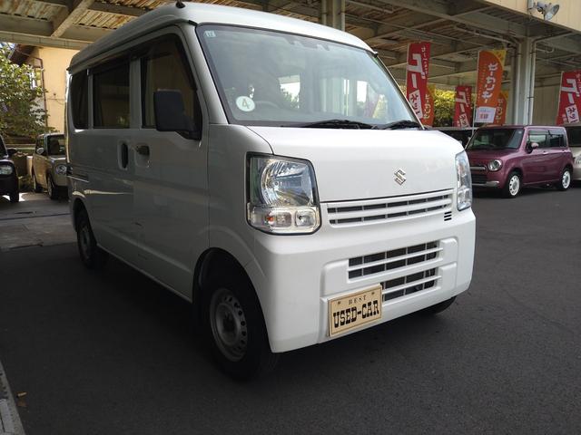 エブリイ ＰＡリミテッド　セフティーサポート　デュアルカメラブレーキサポート　横滑り防止　レーンキープ　誤発進抑制　障害物センサー　キーレスエントリー　集中ドアロック　オーバーヘッドコンソール　両側スライドドア（9枚目）