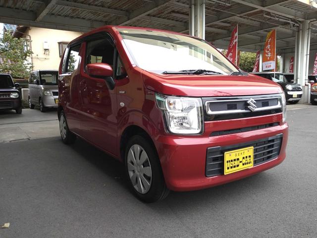 ワゴンR ハイブリッドFX CVT アイドリングストップ デュアルセンサーブレーキサポート 横滑り防止 レーンキープ 誤発進抑制 障害物センサー シートヒーター CD スマートキー プッシュスタート オートエアコン オートライト(8枚目)