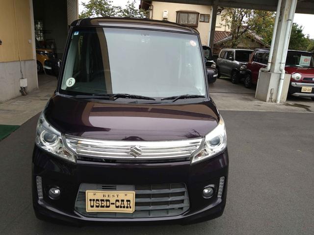 スペーシアカスタム XS CVT アイドリングストップ ABS バックカメラ HID オートライト フォグランプ 純正フルエアロ ナビ TV DVD ブルートゥース スマートキー プッシュスタート オートエアコン(3枚目)