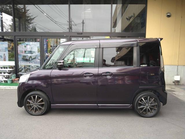 スペーシアカスタム XS CVT アイドリングストップ ABS バックカメラ HID オートライト フォグランプ 純正フルエアロ ナビ TV DVD ブルートゥース スマートキー プッシュスタート オートエアコン(4枚目)