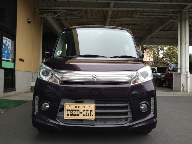 スペーシアカスタム XS CVT アイドリングストップ ABS バックカメラ HID オートライト フォグランプ 純正フルエアロ ナビ TV DVD ブルートゥース スマートキー プッシュスタート オートエアコン(9枚目)