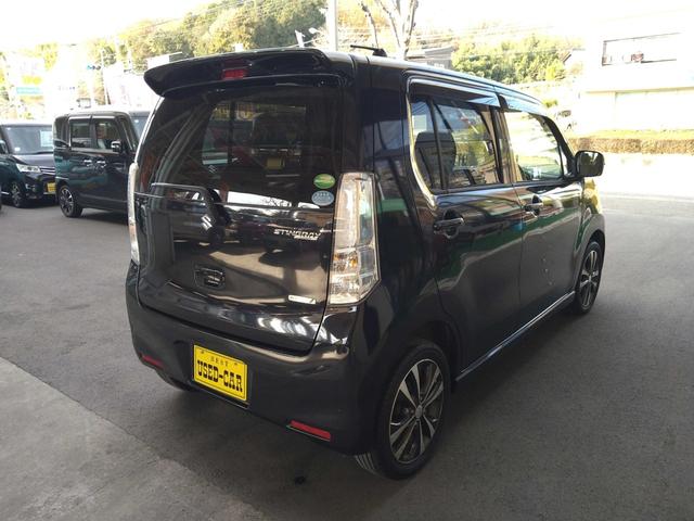 ワゴンＲスティングレー Ｔ　ターボ　パドルシフト　アイドリングストップ　ＨＩＤ　オートライト　フォグランプ　純正フルエアロ　ＥＴＣ　ナビ　ＴＶ　ＤＶＤ　ＣＤ　ブルートゥース　オートエアコン（7枚目）