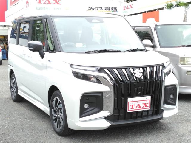 ソリオバンディット ハイブリッドＭＶ　９インチ全方位メーカーナビ／全車速追従機能付アダプティブクルーズ／両側パワースライドドア／スマホ連携／シートヒーター／天井サーキュレーター（3枚目）