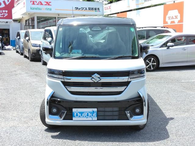 スペーシアカスタム ハイブリッドＸＳターボ　９インチ全方位モニター付メモリーナビ／ＥＴＣ２．０車載器／前後方ドライブレコーダー／全車速追従機能付アダプティブクルーズ／シートヒーター／両側パワースライドドア／ＵＳＢ充電ソケット／衝突軽減ブレーキ（2枚目）