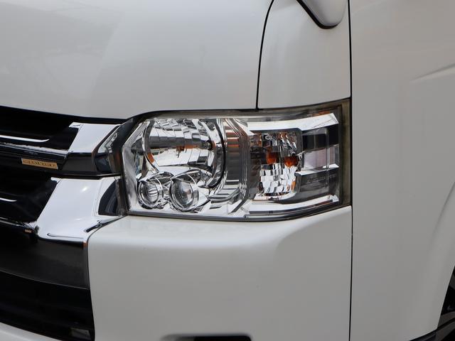 ハイエースワゴン ＧＬ　パールホワイト　ＬＥＤヘッドライト　ヴァレンティ：テールランプ　フロントリップスポイラー　１７インチアルミホイール＆ＴＯＹＯ　Ｈ２０タイヤ　ローダウン　フルセグ地デジナビ　フリップダウンモニター（6枚目）
