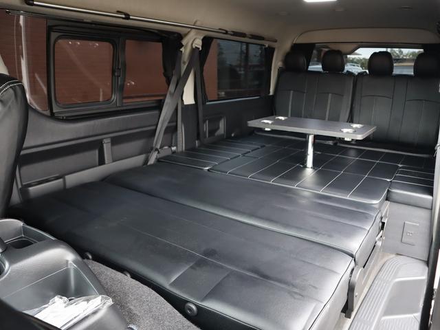 ハイエースワゴン ＧＬ　パールホワイト　ＬＥＤヘッドライト　ヴァレンティ：テールランプ　フロントリップスポイラー　１７インチアルミホイール＆ＴＯＹＯ　Ｈ２０タイヤ　ローダウン　フルセグ地デジナビ　フリップダウンモニター（13枚目）