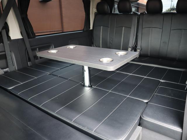 ハイエースワゴン ＧＬ　パールホワイト　ＬＥＤヘッドライト　ヴァレンティ：テールランプ　フロントリップスポイラー　１７インチアルミホイール＆ＴＯＹＯ　Ｈ２０タイヤ　ローダウン　フルセグ地デジナビ　フリップダウンモニター（15枚目）