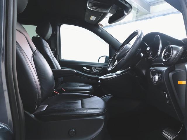 Vクラス V220 d アバンギャルド ロング AMGライン 3列シート Bluetooth接続 ETC LEDヘッドライト TV アイドリングストップ ウオークスルー クルーズコントロール サイドカメラ サンルーフ・ガラスルーフ シートヒーター スライドドア(22枚目)