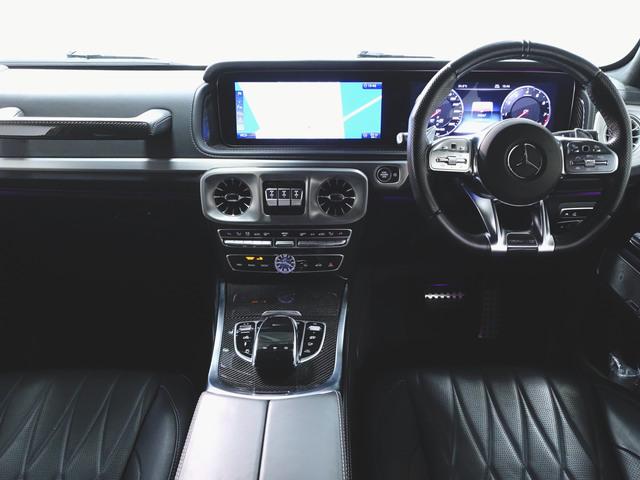 Gクラス G63 AMGレザーエクスクルーシブパッケージ AMGカーボンファイバーインテリアトリム Bluetooth接続 ETC LEDヘッドライト TV アイドリングストップ クルーズコントロール コネクテッド機能 サイドカメラ サンルーフ・ガラスルーフ(12枚目)