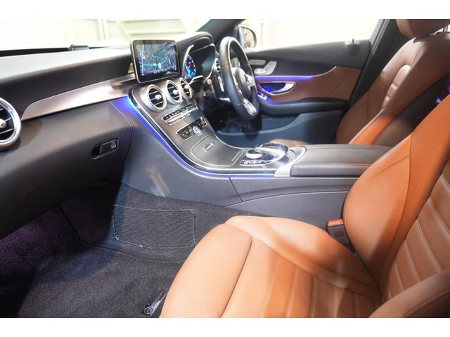 Ｃクラスステーションワゴン Ｃ２００　４マチックステーションワゴンローレウスＥＤ　スポーツ＋＆レザーエクスクルーシブＰＫＧ　後期　茶革　ヒーター＆クーラー　純正ナビ　フルセグＴＶ　ＣａｒＰｌａｙ　ＨＵＤ　Ｂｕｒｍｅｓｔｅｒ　マルチビームＬＥＤ　ＡＭＧエアロ＆１８インチＡＷ　２年保証（39枚目）