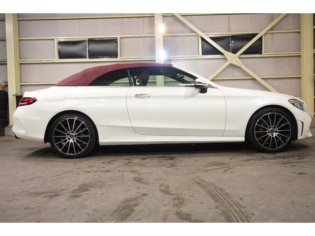 Ｃクラス Ｃ１８０カブリオレスポーツ　レザーエクスクルーシブＰＫＧ　後期　赤幌　赤革　シートヒーター　エアスカーフ　フルセグＴＶ　ＨＵＤ　バックカメラ　ＣａｒＰｌａｙ　Ｍｅコネクト　ＬＥＤライト　ＡＭＧエアロ＆１９インチＡＷ　２年保証（37枚目）