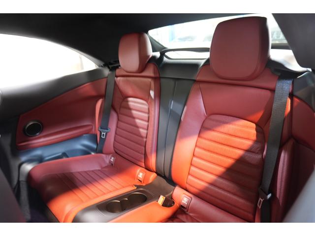 Ｃクラス Ｃ１８０カブリオレスポーツ　レザーエクスクルーシブＰＫＧ　後期　赤幌　赤革　シートヒーター　エアスカーフ　フルセグＴＶ　ＨＵＤ　バックカメラ　ＣａｒＰｌａｙ　Ｍｅコネクト　ＬＥＤライト　ＡＭＧエアロ＆１９インチＡＷ　２年保証（39枚目）