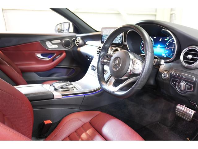 Ｃクラス Ｃ１８０カブリオレスポーツ　レザーエクスクルーシブＰＫＧ　後期　赤幌　赤革　シートヒーター　エアスカーフ　フルセグＴＶ　ＨＵＤ　バックカメラ　ＣａｒＰｌａｙ　Ｍｅコネクト　ＬＥＤライト　ＡＭＧエアロ＆１９インチＡＷ　２年保証（42枚目）