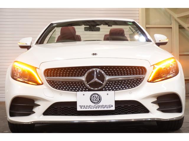 Ｃクラス Ｃ１８０カブリオレスポーツ　レザーエクスクルーシブＰＫＧ　後期　赤幌　赤革　シートヒーター　エアスカーフ　フルセグＴＶ　ＨＵＤ　バックカメラ　ＣａｒＰｌａｙ　Ｍｅコネクト　ＬＥＤライト　ＡＭＧエアロ＆１９インチＡＷ　２年保証（45枚目）