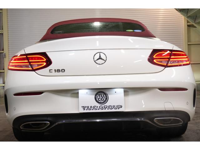 Ｃクラス Ｃ１８０カブリオレスポーツ　レザーエクスクルーシブＰＫＧ　後期　赤幌　赤革　シートヒーター　エアスカーフ　フルセグＴＶ　ＨＵＤ　バックカメラ　ＣａｒＰｌａｙ　Ｍｅコネクト　ＬＥＤライト　ＡＭＧエアロ＆１９インチＡＷ　２年保証（56枚目）