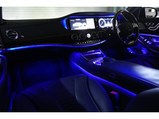 Ｓクラス Ｓ５５０ロング　黒革　ヒーター＆クーラー　パノラマＳＲ　純正ナビ　フルセグＴＶ　３６０カメラ　Ｂｕｒｍｅｓｔｅｒ　エアサス　ＬＥＤヘッドライト　ＡＭＧエアロ＆２０インチＡＷ　２年保証（5枚目）