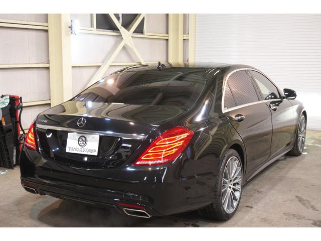 Ｓクラス Ｓ５５０ロング　黒革　ヒーター＆クーラー　パノラマＳＲ　純正ナビ　フルセグＴＶ　３６０カメラ　Ｂｕｒｍｅｓｔｅｒ　エアサス　ＬＥＤヘッドライト　ＡＭＧエアロ＆２０インチＡＷ　２年保証（34枚目）