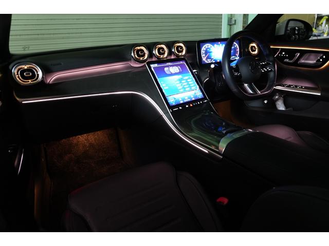 Cクラス C220dアバンギャルド AMGラインパッケージ レザーEXCP 後期 黒革 SR HUD 2年保証 ヒーター&クーラー 純正ナビ フルセグTV360カメラ デジタルライト 自動リアゲート ACC BSM LCW AMGエアロ&18インチAW(30枚目)