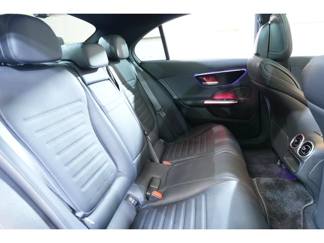 Cクラス C220dアバンギャルド AMGラインパッケージ レザーEXCP 後期 黒革 SR HUD 2年保証 ヒーター&クーラー 純正ナビ フルセグTV360カメラ デジタルライト 自動リアゲート ACC BSM LCW AMGエアロ&18インチAW(35枚目)