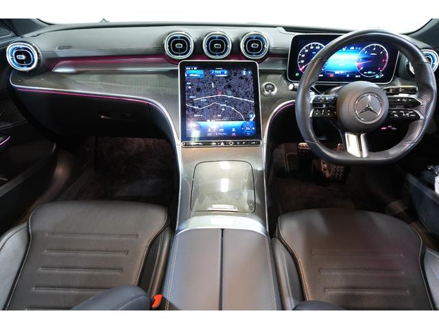 Cクラス C220dアバンギャルド AMGラインパッケージ レザーEXCP 後期 黒革 SR HUD 2年保証 ヒーター&クーラー 純正ナビ フルセグTV360カメラ デジタルライト 自動リアゲート ACC BSM LCW AMGエアロ&18インチAW(42枚目)