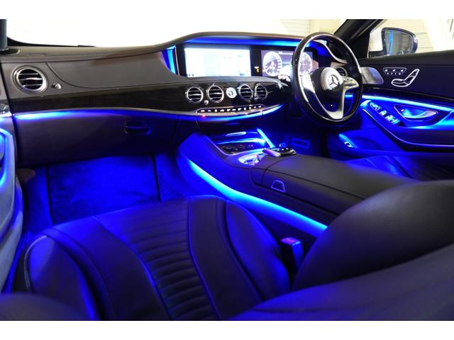 Sクラス S560ロング AMGライン プラス レザーEXCPKG 後期 黒革 ヒーター&クーラー リラクゼーション機能 SR 純正ナビ フルセグTV CarPlay Burmester HUD AMGエアロ&20AW 2年保証(5枚目)