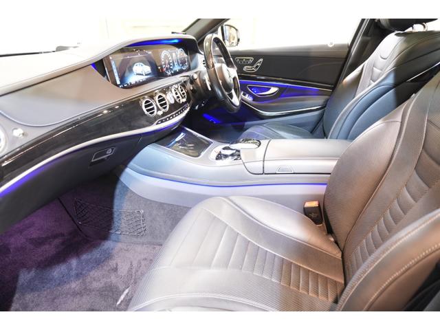 Sクラス S560ロング AMGライン プラス レザーEXCPKG 後期 黒革 ヒーター&クーラー リラクゼーション機能 SR 純正ナビ フルセグTV CarPlay Burmester HUD AMGエアロ&20AW 2年保証(42枚目)