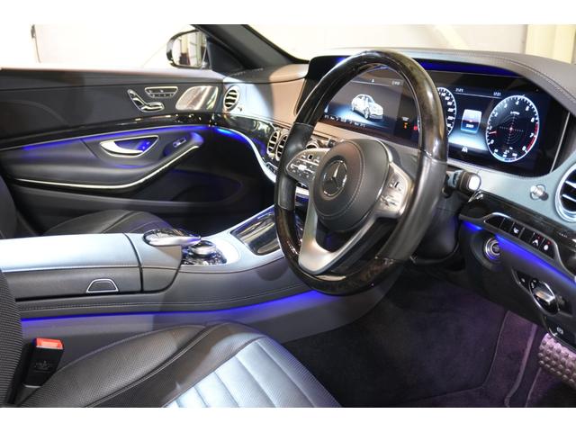 Sクラス S560ロング AMGライン プラス レザーEXCPKG 後期 黒革 ヒーター&クーラー リラクゼーション機能 SR 純正ナビ フルセグTV CarPlay Burmester HUD AMGエアロ&20AW 2年保証(44枚目)