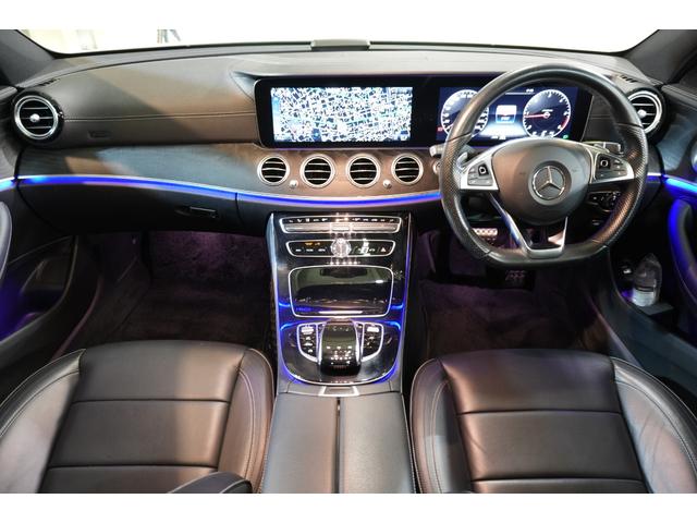 Ｅクラス Ｅ２２０ｄ　アバンギャルド　スポーツ　レザーＥＸＣ　黒革　パノラマＳＲ　ナビＴＶ　３６０カメ　ブルメスター　自動テールゲート　フットオープナー　エアバランスＰ　ＡＭＧエアロ＆１９ＡＷ　２年保証（4枚目）