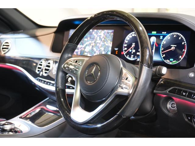 Ｓクラス Ｓ４５０ロング　ＡＭＧラインプラス　後期　黒革　パノラマＳＲ　ナビＴＶ　３６０カメ　ブルメスター　ヘッドアップＤ　ソフトドアクロージャー　自動トランク　フットオープナー　ＡＭＧエアロ＆２０インチＡＷ　２年保証（11枚目）
