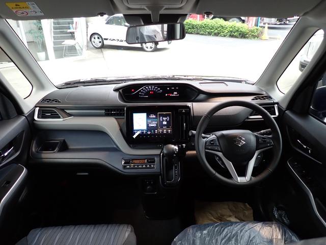 ソリオ ハイブリッドMZ メーカー保証付き 9インチ全方位モニター付きメモリーナビ スズキコネクト対応通信機 レーダークルーズ HUD 電動パーキング BSM コーナーセンサー 両側電動スライドドア オートホールド(8枚目)