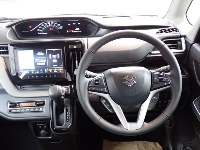 ソリオ ハイブリッドMZ メーカー保証付き 9インチ全方位モニター付きメモリーナビ スズキコネクト対応通信機 レーダークルーズ HUD 電動パーキング BSM コーナーセンサー 両側電動スライドドア オートホールド(38枚目)