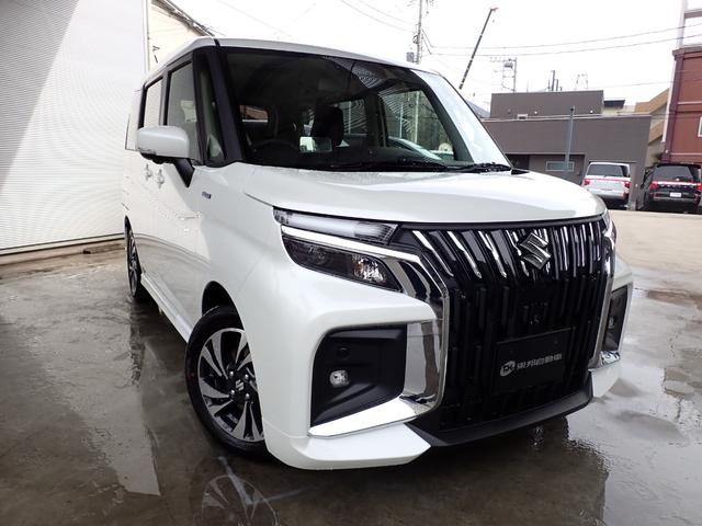 ソリオバンディット ハイブリッドMV メーカー保証 登録済み未使用車 SDナビ 全方位カメラ AppleCarPlay コーナーセンサー HUD 電子パーキング ACC シートヒーター USBポート 両側Pスライドドア LEDヘッドライト(15枚目)