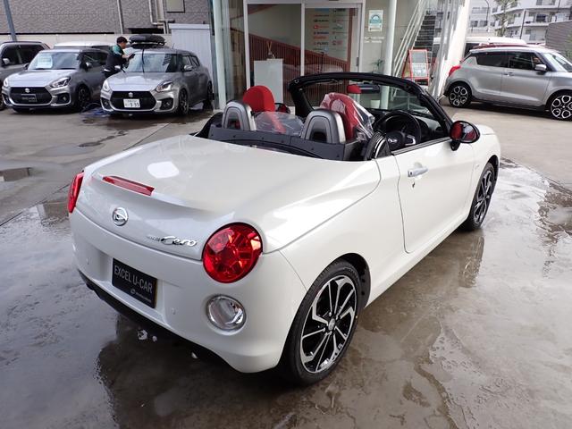 コペン セロ　メーカー保証　レッドインテリア　切削デザイン１６インチＡＷ　電動開閉式ルーフ　オートライト　バックセンサー　シートヒーター（13枚目）